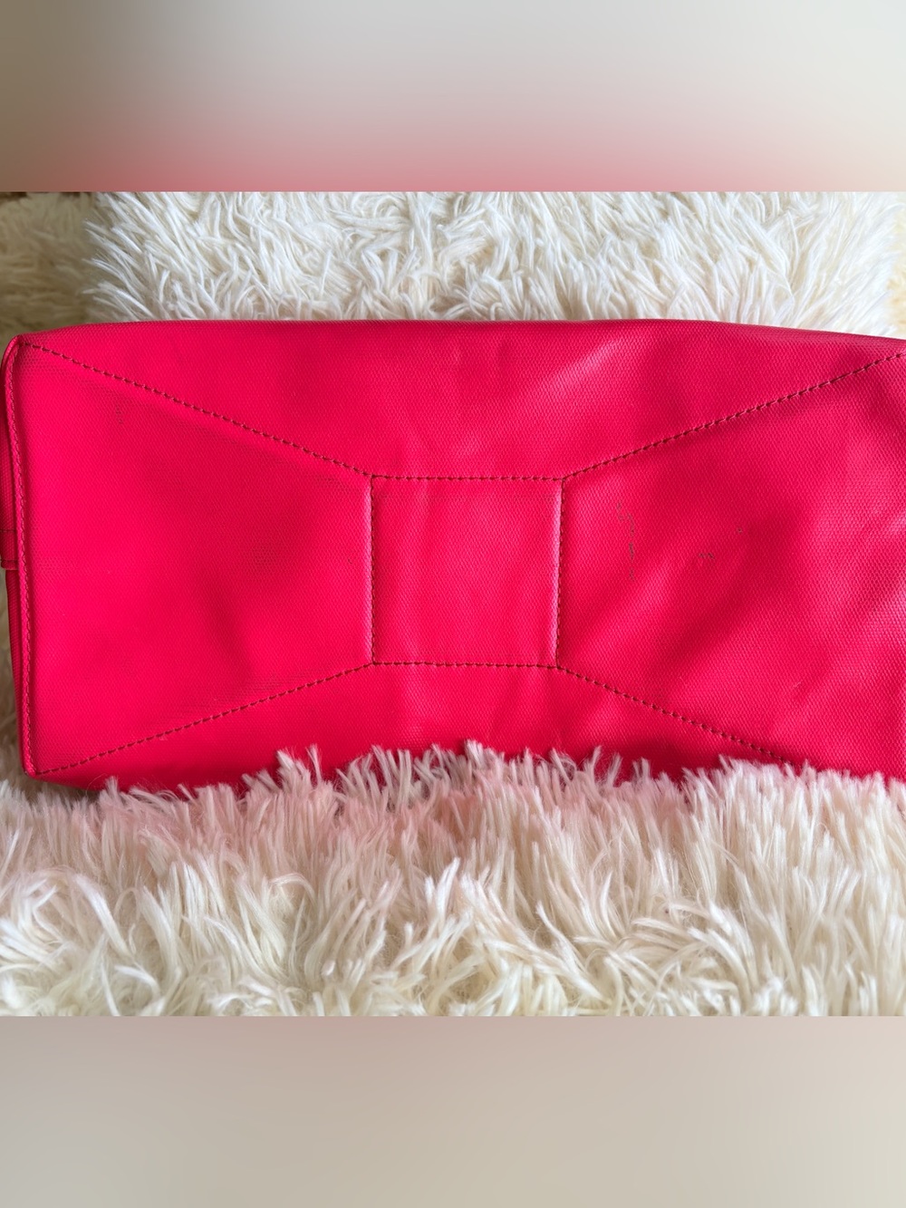 Kate Spade Dipped Canvas Tote in Pink/Red - Picture 6 of 6